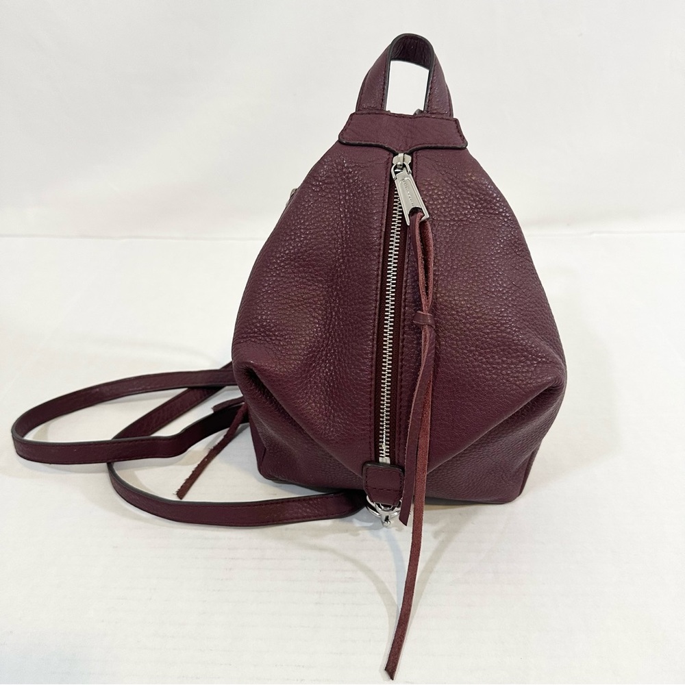 Rebecca Minkoff Bag Leather Handbag Backpack Mini Burgundy